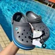 Крокс Крокбенд Сірі Клог Сабо Crocs Crocband Clog Charcoal/Ocean (42-43, сірий) - изображение 2