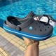 Крокс Крокбенд Сірі Клог Сабо Crocs Crocband Clog Charcoal/Ocean (42-43, сірий) - изображение 3