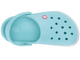 Дитячі крокси для дівчинки Crocs Crocband II Kids Clogs Ice Blue/Candy Pink (21/22, бірюзовий) - изображение 5