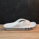 Чоловічі Крокс в'єтнамки Баябенд БІлі Crocs Bayaband Flip White/Navy (48/49, білий) - зображення 13