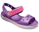 Дитячі сандалії для дівчинки Crocs Crocband Sandal Amethyst/Paradise Pink (34/35, фіолетовий) - зображення 7