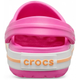 Дитячі крокси для дівчинки Crocs Crocband Kids Electric Pink / Cantaloupe (34/35, рожевий) - зображення 7