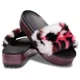 Жіночі шльопанці Crocs Crocband Slide Platform So Luxe Clog Black / Burgundy (38-39, чорний) - изображение 1