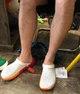 Жіночі крокси Crocs LiteRide White Orange Clog (40-41, білий) - зображення 4