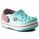 Дитячі крокси для дівчинки Crocs Crocband Kids Ice Blue/White (31/32, блакитні) - изображение 12