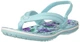 Крокс Крокбенд Фліп Вьетнамки Голубі Kids' Crocband™ Floral Strap Flip Ice Blue (29/30, блакитні) - изображение 3