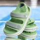 Дитячі сандалії для хлопчика Crocs Toddler Crocband Cruiser Sandal Fair Green / Зелений - зображення 3