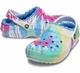 Дитячі Крокс Клог Утеплені Світло Сині Crocs Classic Lined Clog Tie Dye Powder Blue /Multi (34/35, світло синій) - изображение 1