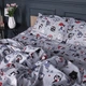 Простынь MirSon Бязь 17-0672 Silver Owlets 220x240 см (2200010182804) - изображение 3