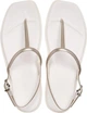 Жіночі сандалі Crocs Miami Thong Flip Metallic Chalk (42-43, сріблястий) - изображение 4