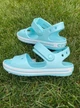 Дитячі сандалії для дівчинки Crocs Crocband Sandal Ice Blue/White (29/30, блакитні) - изображение 2