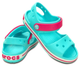 Дитячі сандалії для дівчинки Crocs Crocband Kids Sandal Pool/Candy Pink (22/23, блакитні) - зображення 1