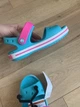 Дитячі сандалії для дівчинки Crocs Crocband Sandal Digital Aqua (30/31, блакитні) - изображение 9