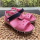 Дитячі сандалії для дівчинки Crocs Bayaband Sandal Kids Pink Lemonade (33/34, рожевий) - изображение 2