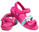 Дитячі сандалії для дівчинки Crocs Keeley Charm Sandal Candy Pink (23/24, розовый) - изображение 1