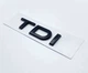 Надпись значок на багажник эмблема AUDI TDI ЧЕРНЫЙ ГЛЯНЕЦ 4H0-853-737-B-2ZZ - изображение 1