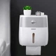 Держатель для туалетной бумаги и салфеток Towel Holder Ecoco с выдвижным ящиком и полкой для телефона, настенный - изображение 1