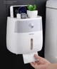Держатель для туалетной бумаги и салфеток Towel Holder Ecoco с выдвижным ящиком и полкой для телефона, настенный - изображение 4