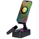 Подставка-держатель с микрофоном и динамиком Microphone Speaker Set с Bluetooth, RGB-подсветкой и креплением для телефона - изображение 4