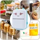 Портативный минипринтер mini printer с bluetooth для термопечати без чернил со смартфона. цвет: голубой - изображение 4
