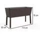 Грядка-кашпо для рослин на ніжках Keter Splendor 120 L 255151 коричневий - изображение 2
