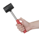 Киянка Intertool 450 г х 65 мм черная ручка металл (HT-0231) - изображение 3