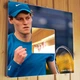 Декоративное зеркало "Теннисист Янник Синнер. Jannik Sinner" сувенир для любителей тенниса, украшение спальни, спорт клуба - изображение 1