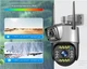 Аккумуляторная уличная IP камера WIFI с двумя объективами 2+2 МП, ночная подсветка и защита от атмосферных воздействий для круглосуточной безопасности с удаленным доступом через мобильное приложение панорамирование 350° и наклон 90° - изображение 2