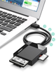 Кардрідер Ugreen CR125 USB 3.0 to SD/micro-SD/CF/MS 0.5 м Black (6957303802852) - зображення 3