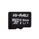 Карта пам'яті microSDHC HI-RALI 64GB Сlass 10 (з адаптером) - изображение 2