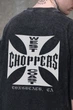 Мужская Вываренная Оверсайз Футболка Washed С Принтом Choppers Black S/M (8049620) - изображение 2