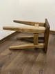 Комплект табуреток кухонних дерев'яних 45х30х30 Горіх темний/Лак (комплект 2 шт) - зображення 7