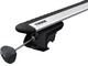 Серебристый алюминиевый багажник Toyota Highlander 2008-2014 Thule Wingbar Edge - изображение 3