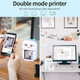Портативний мініпринтер Mini printer Blue +4 шт звичайного + 3 шт самоклеючий +3 шт кольорового+ чохол - зображення 2