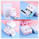 Портативний мініпринтер Mini printer Pink +4 шт звичайного + 3 шт самоклеючий +3 шт кольорового+ чохол - зображення 6