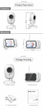 Видеоняня Baby Monitor ABM600 с датчиком звука беспроводная радионяня с портативным дисплеем и измерением температуры - изображение 6
