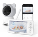Видеоняня Baby Monitor цифровая WiFi с 5 дюймовым HD экраном, камера 1080Р, 4-кратный зум, с датчиком звука, движения, ночное видение + термометр, радионяня, няня - изображение 1