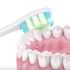 Сменные насадки для для электрической щетки Oclean, 2 шт, средняя жесткость, белые - изображение 2