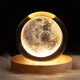 Декоративний 3D нічник кришталева куля Moon - зображення 1