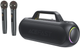 Głośnik przenośny Acefast K1 Wireless Karaoke Speaker with 2 Microphones Black (6974316282792) - obraz 1