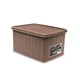 Коробка для зберігання речей Elegance 15л коричнева 39х29х21см Stefanplast 30012 - зображення 1