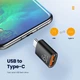 Адаптер OTG, 6 А, Type C на USB 2, 120 Вт (чорний) - зображення 3