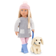 Lalka Our Generation Meagan z pieskiem 46 cm (062243405196) - obraz 3