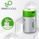 Акумуляторні батарейки SMARTOOOLS тип D (R20, 373, LR20, L20) Li-ion 12000mWh Type-C (2 шт) - зображення 6