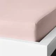Простынь на резинке 140х200 см розовая IKEA DVALA постельное белье двуспальное 100% хлопок ИКЕА ДВАЛА - изображение 5