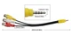Кабель Ewell 3.5 мм, 4pin на 3RCA, M/F 0.2 м (EW735) - зображення 2