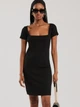 Плаття міді літнє жіноче Big Star Felice 906 L Чорне (5900714861605) - зображення 1