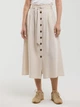 Спідниця міді літня жіноча Big Star Cosmo 800 M Бежева (5900714890162) - зображення 1
