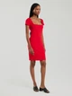 Плаття міді літнє жіноче Big Star Felice 603 M Червоне (5900714861629) - зображення 5