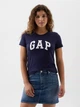 Футболка женская хлопковая GAP (4826241296650) Logo L синяя - изображение 1